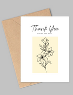 Load image into Gallery viewer, Thank You Card - Yellow Lily
