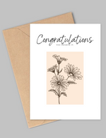 Load image into Gallery viewer, Congratulations Card – Sunflower
