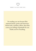 Load image into Gallery viewer, Thank You Card - Yellow Lily
